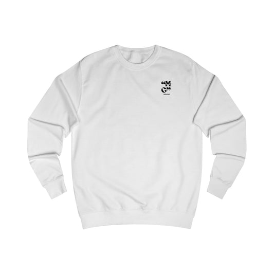 Ornate Script Sweatshirt — 'MG' Vintage Calligraphy Design